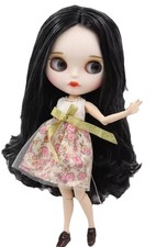 ICY Neo Blythe Doll Black Hair Jointed Body Custom Doll Nude 12inch