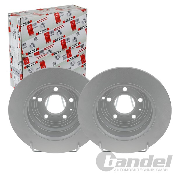2X Ferodo 295Mm Bremsscheiben Voll Hinten Passend FüR Volvo 850 C70 S70 V70 | Dd-image