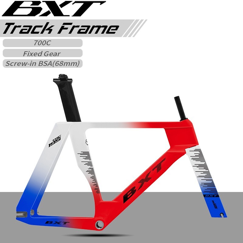 BXT New Carbon Track Bike Frameset 700C Single speed Fixed Gear