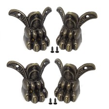 8PCS Antique Wooden Box Decorative Feet Leg Corner Protector with 16PCS Screws