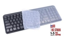 Silicone Keyboard Cover Skin Compatible for Logitech K250 for K250 Clear