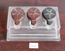 1950s Vintage 3 Compartiments Verre Encrier Encre Théière Angleterre Bureau IP66