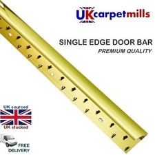 SINGLE EDGE Carpet to Lino/ Vinyl/etc.  door bar trim LONGER 1150mm GOLD
