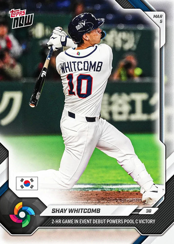Shay Whitcomb - 2026 World Baseball Classic Topps NOW® - Card 3 - PR: 920