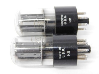 RCA Radiotron 6SL7GT Vintage WWII Foil Getter Black Plate NOS