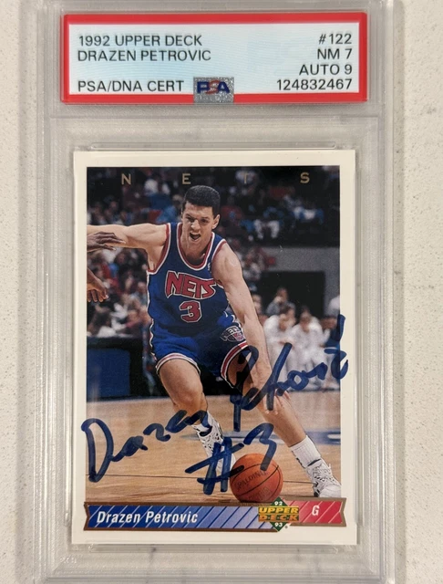 1992 Upper Deck Drazen Petrovic Auto PSA/DNA Certified PSA 9 HOF Legend