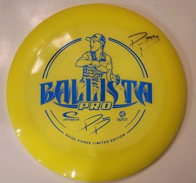 RARE SIGNED Paige Pierce Latitude 64 BALLISTA PRO Disc Golf Limited Edition OOP