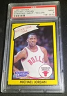 1990 Kenner Starting Lineup Yellow Michael Jordan PSA 9