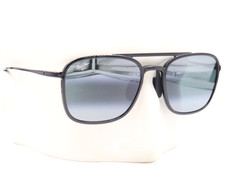 Maui Jim KEOKEA Aviator Gray Gloss Black Sunglasses 447-02 / MJ0447S-001 259