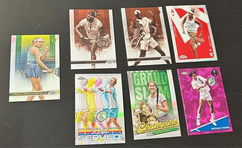 🎾 2021–2024 Topps Chrome Tennis Lot – Chang /299 + Legends & Rookies - Picture 3 of 4