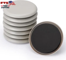 Furniture Sliders 8 Pack 3.5 Inch Heavy Duty Reusable Floor Protectors