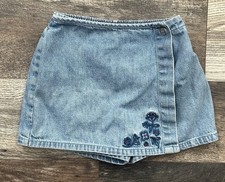 OSHKOSH Girls 6 Denim SKORT Skirt Shorts