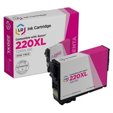 LD 220XL T220XL Magenta Ink for Epson XP-320 XP-420 XP-424 WF-2630 WF2650 WF2660