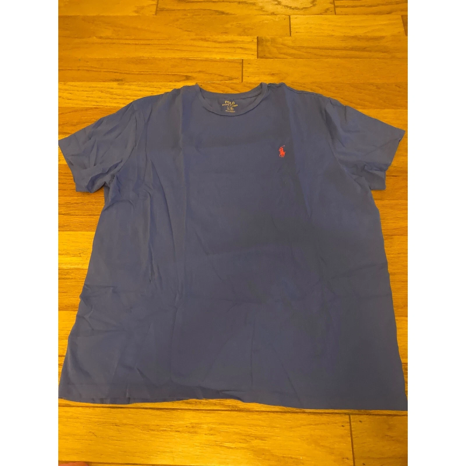 Polo Ralph Lauren Men's blue cotton short sleeve embroidered logo t-shirt sz Lrg