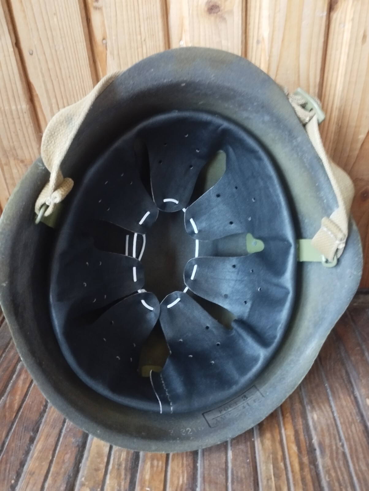 Soviet RKKA SSH-39 military Steel helmet, size 3, WWll — image 5