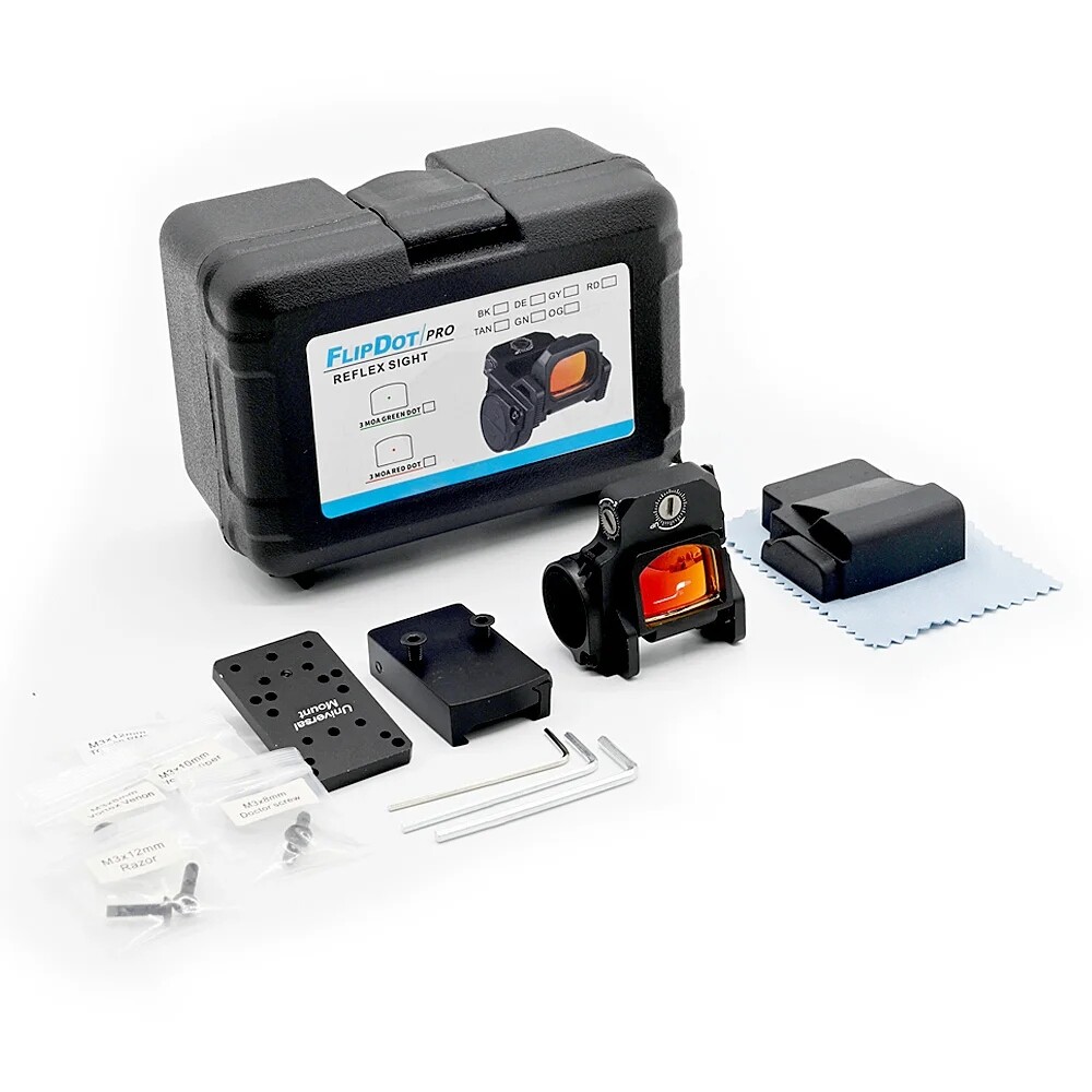 Flip Dot Pro Folding Flip Up Red Dot Optic Reflex Sight 20mm For
