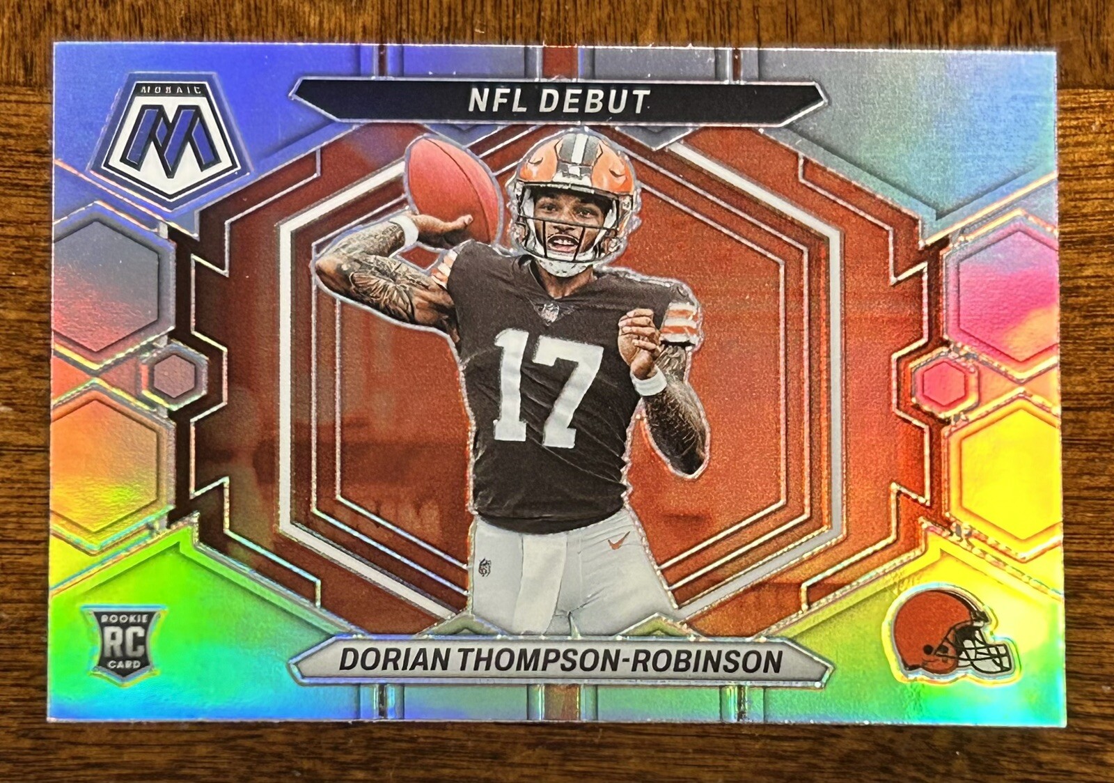 2023 Mosaic Dorian Thompson-Robinson Silver Prizm NFL Debut Rookie Card RC #ND-6