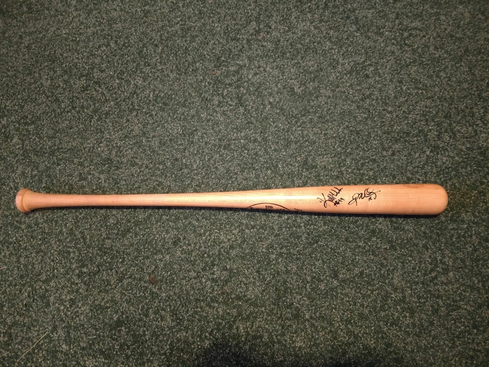 Louisvlle Slugger Kent Hrbek Doug Mientkiewicz 签名球棒 — 第 2/4 张图片
