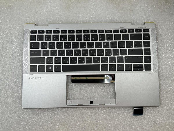 FüR Hp Elitebook X360 1040 G7 M16931-251 Russische Handauflage Tastatur Top Neu-image