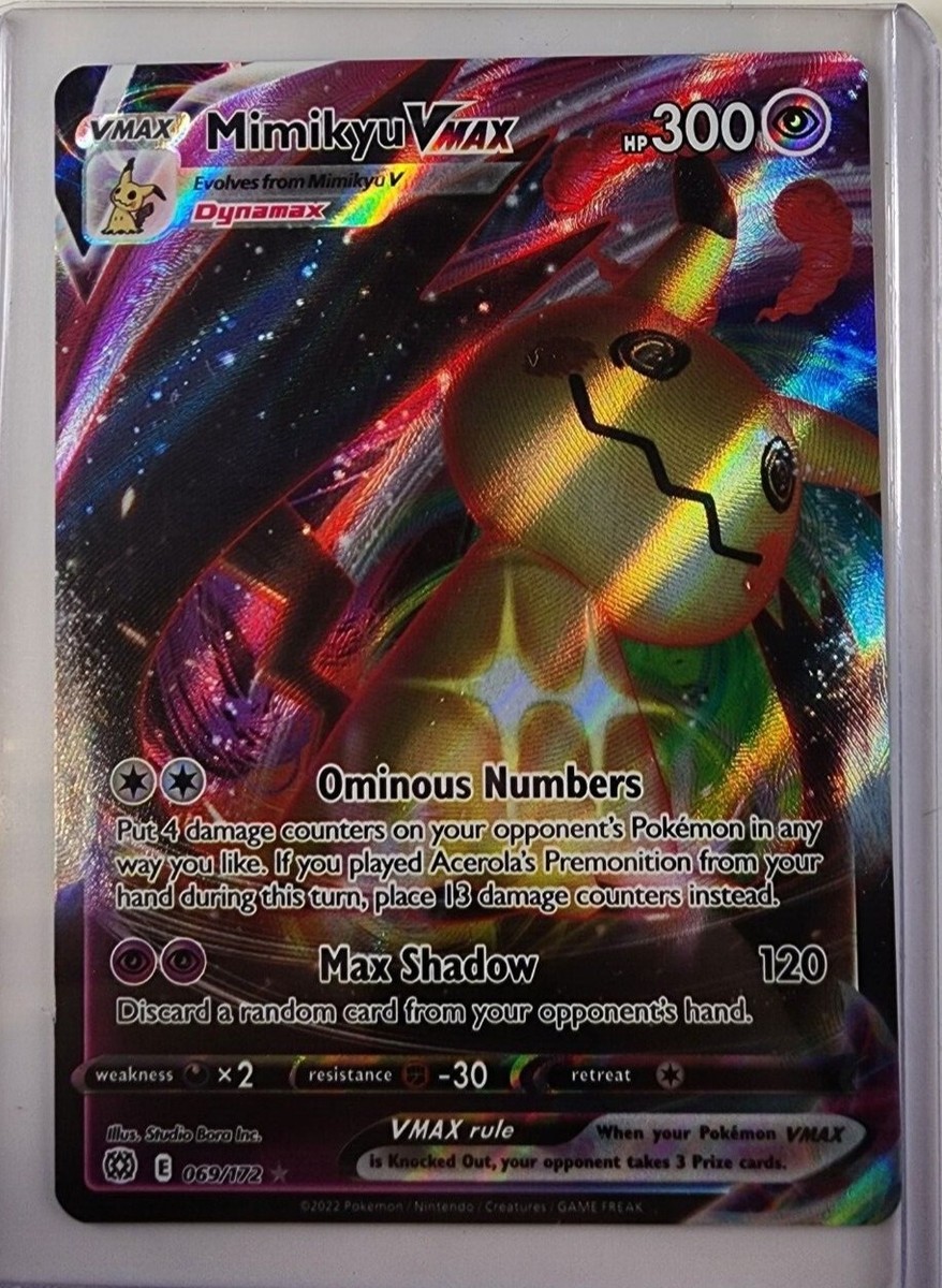 mimikyu vmax pokemon card price TG17/TG30 Ultra Rare (SWSH Brilliant Stars) + 1 TitanCards Toploader Toys this piece serves as a premier focal point for any high Mimikyu V - 233/184 -