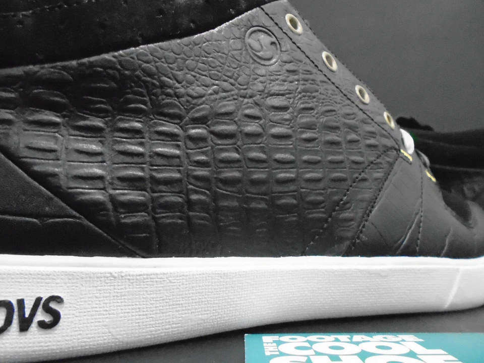 DVS HUF 5 SM 2007 muestra original intent Team negro blanco gamuza cuero de cocodrilo 9,5 Foto 2 de 4