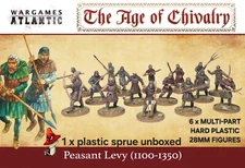 Peasant Levy (1100-1350) Wargames Atlantic 1 X Sprue unboxed  28mm 1/56 Fantasy 