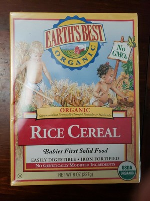 earth's best organic infant cereal whole grain rice