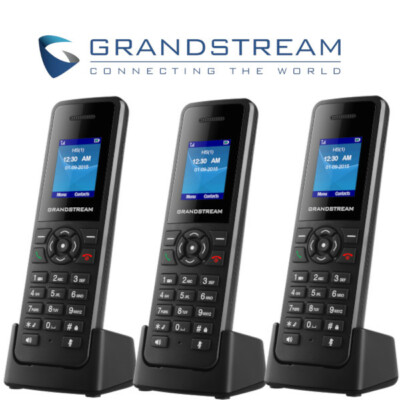 3 Grandstream DP720 DECT Cordless HD VoIP Telephone Handset Black REQUIRES DP750