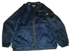 Vtg 90's Nike Grey Tag Nylon Jacket Track Suit Zip Up Blue 18-20 kid XL vented..