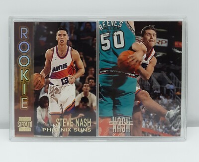 Steve Nash  2HOT TO PASS LOT 96/97Steve Nash Topps SC & Fleer Skybox RC's 