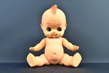 Vintage 18" Kewpie Doll with Green Wing Rubber Toy Poseable Doll from Japan