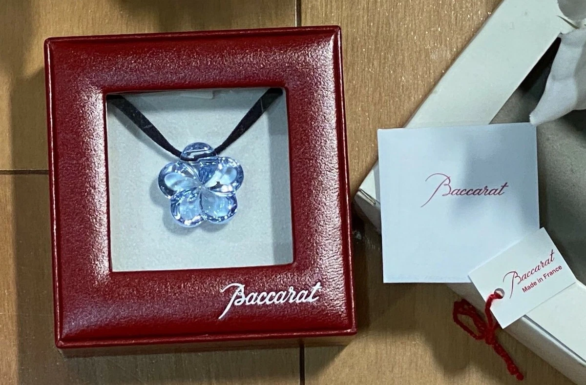 Baccarat flower deals necklace