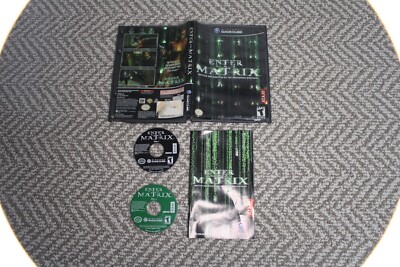 Enter the Matrix (2003) Nintendo GameCube GC - Complete CIB Black Label 2 Disc
