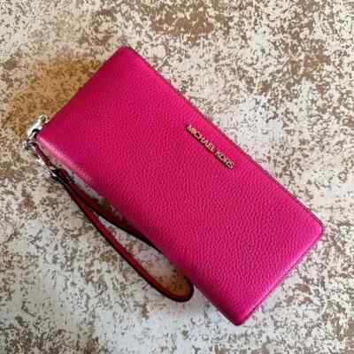 MICHAEL KORS MERCER MEDIUM ZIP BELTED SATCHEL BAG MK PINK LEATHER/WALLET OPTION