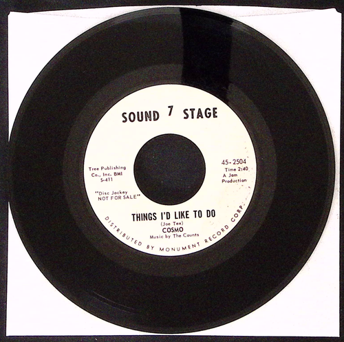 COSMO KLEINSTADT KLATSCH/DINGE, DIE ICH GERNE TUN WÜRDE MONUMENT SCHALLPLATTEN VINYL 45 SEHR GUTER ZUSTAND 42-95