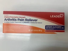 Arthritis Pain Reliever Leader Dicclofenac Sod Tropical Gel 100 g (Pack Of 2)