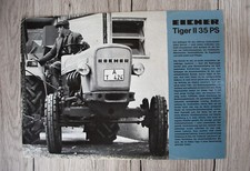 Eicher depliant originale per trattori Tiger II 35 CV