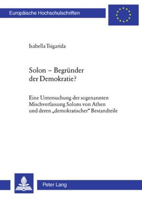 Thumbnail - Solon ¿ Begründer Der Demokratie? | Isabella Tsigarida | Taschenbuch |