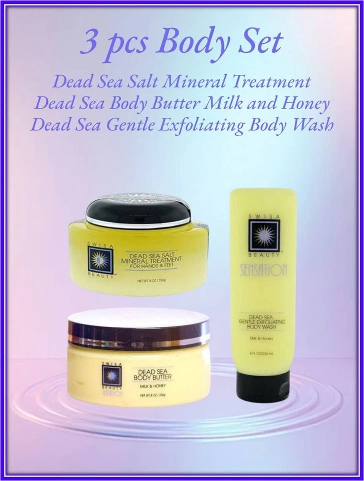 Tratamiento Mineral Sal del Mar Muerto + Jabón Corporal Exfoliante Suave + Manteca Corporal M&H Foto 2 de 4
