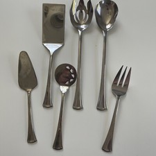 Reed And Barton Brookshire Stainless Serving Utensil Set Lot Of 6 Salad Meat Pie