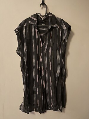 Rachel Comey Tie-up Canna Top Striped Black Sz 6 | eBay