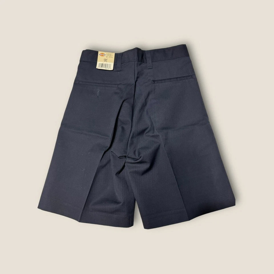 NUEVO CON ETIQUETAS Dickies Niños Pantalones Cortos Plisados Azul Marino 57562 Uniforme Escolar Talla 16 Reg Foto 2 de 4