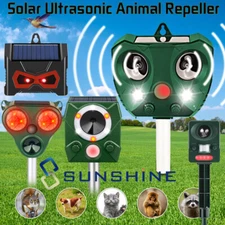 Ahuyentador De Perros Repelente Para Animales Aves Espanta Gatos Ultrasónico US