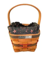 LONGABERGER 1993 Inaugural Basket,  With Fabric Insert, Protector