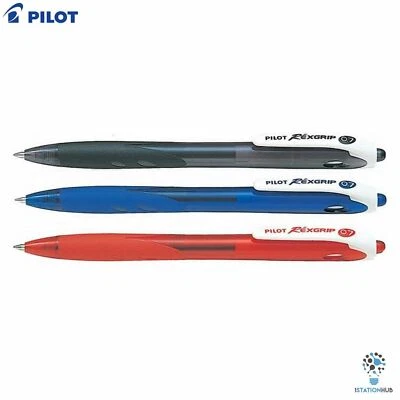 Pilot Rexgrip Retractable Ball Point Pen | Fine Medium | Home Office Stationery - Image 1 of 4