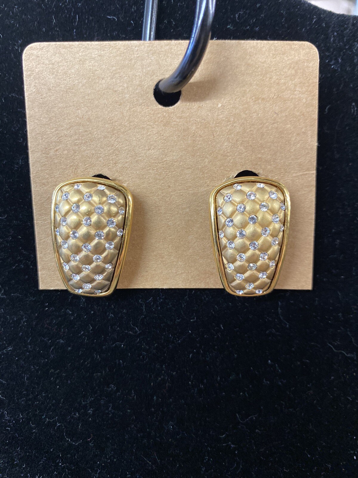 Swarovski Signed Basket Weave Rectangular Dome Cr… - image 2