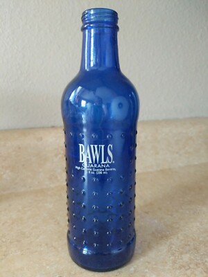 Vintage Blue Bawls Guarana 10oz Bottle