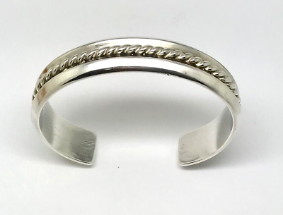 CLBZ Mitchell Calabaza Kewa Pueblo Southwestern Sterling Cuff