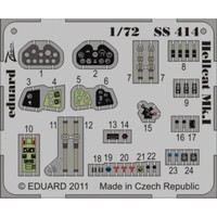 MW22 Eduard SS414 Hellcat Mk.I S.A. 1/72 Zoom Set For Eduard