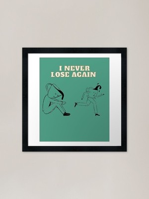 Nie wieder verlieren: Relatable Coffee gerahmtes Wandbild Poster Leinwanddruck Bild